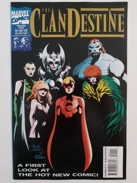 ClanDestine Preview Issue # 1 Marvel 1994 Key Issue Early App MCU Hot