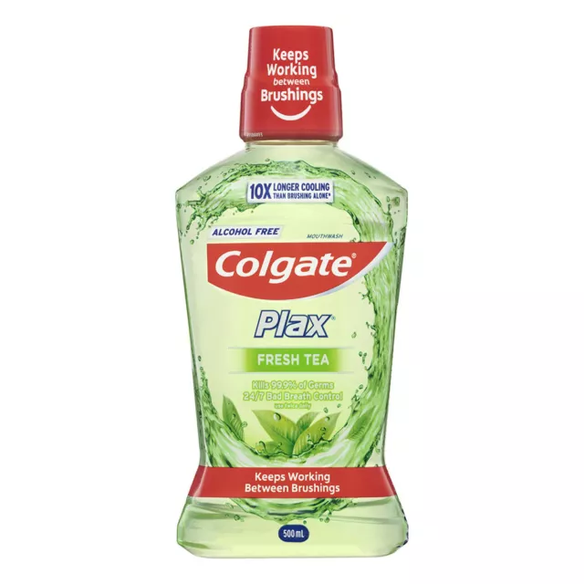 Colgate 500ml Plax Fresh Tea Mouthwash Dental/Teeth Health/Cleaning/Care/Hygiene