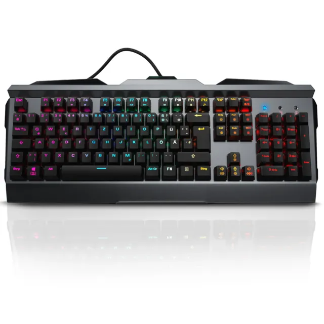 Titanwolf Gaming-Keyboard mit Anti-Ghosting, Rainbow LED Backlight 19 Lichtmodi 2