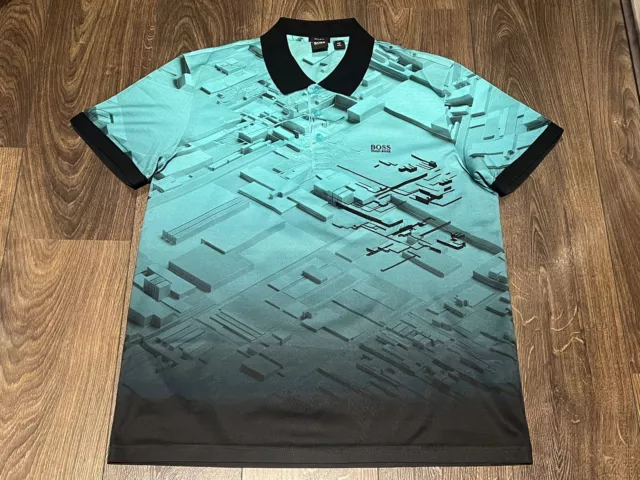 Hugo Boss Athleisure Paddy 7 Polo Shirt Top Golf 2XL XXL