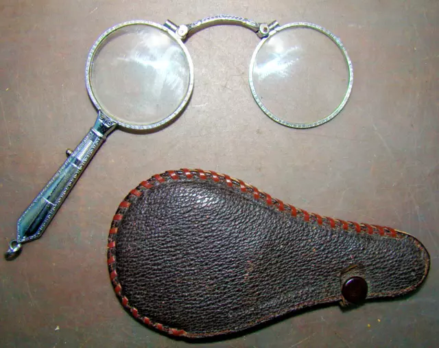 Lorgnon Lorgnette Klappbrille 19 und frühen 20 Jh.