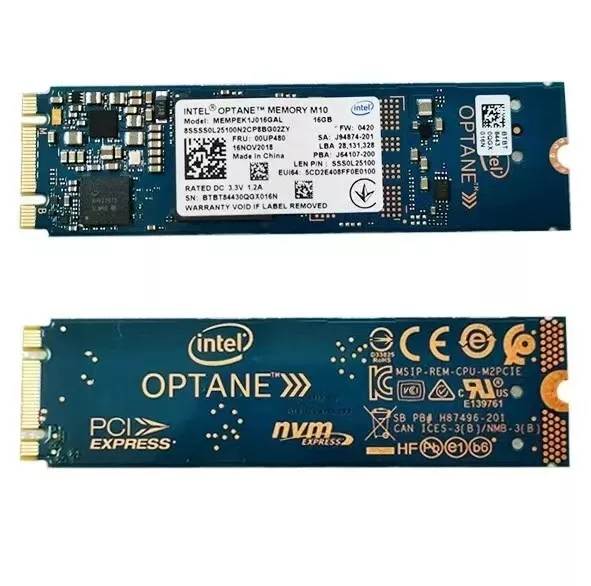 Intel Optane Memory M10 SSD M.2 2280 16GB MEMPEK1W016GA PCIe 3.0 3D Xpoint NVMe