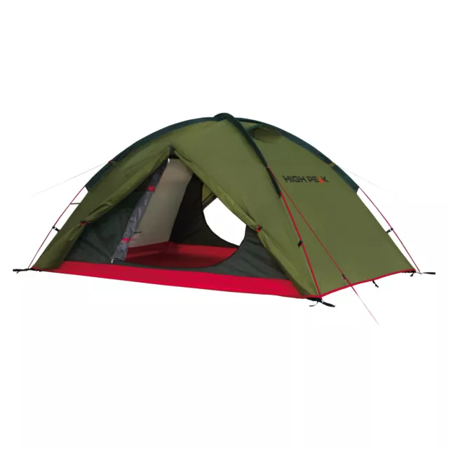 Neu High Peak Zelt Woodpecker 3 grün-rot für Camping Outdoor Survival Festival