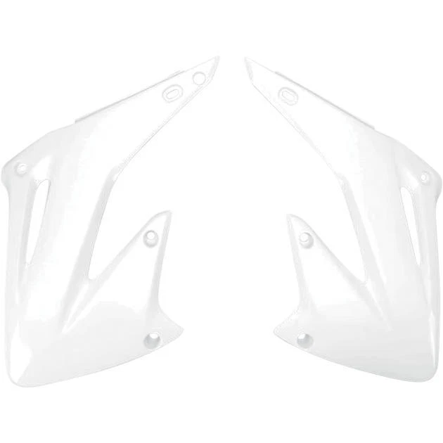 UFO Radiator Shrouds White HO03689041 for Honda CR125R/CR250R 2-Stroke 2002-2007