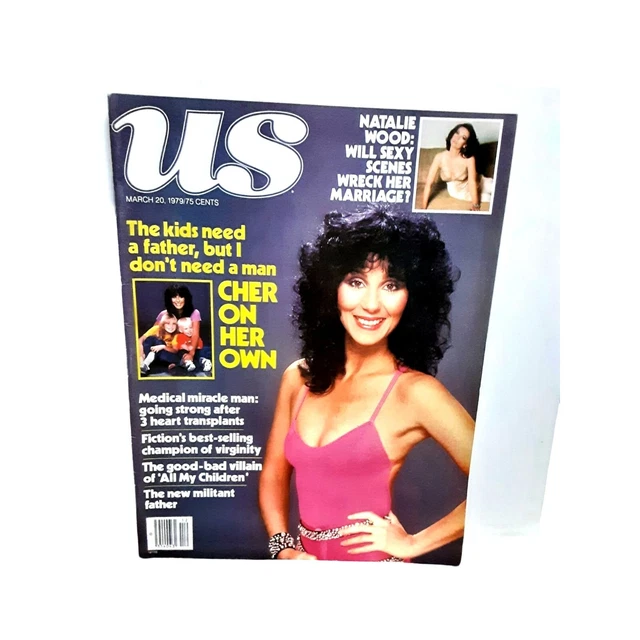 US Magazine March 1979 Cher Natalie Wood  NO Label