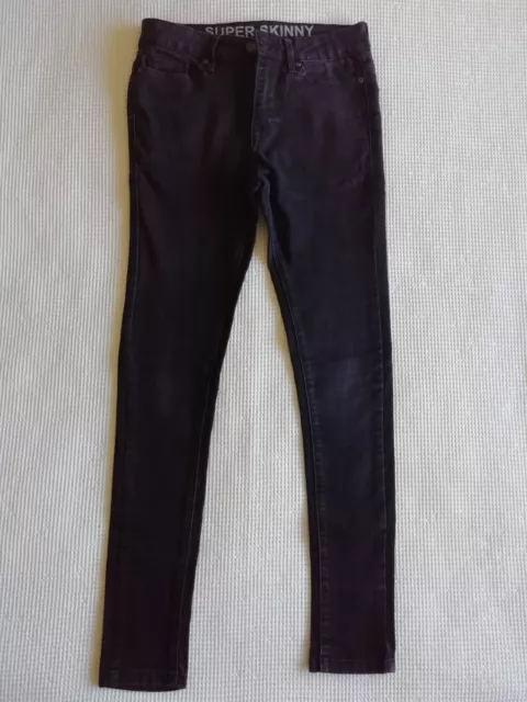 Boys black super skinny jeans Size 28S Peacocks v. good condition