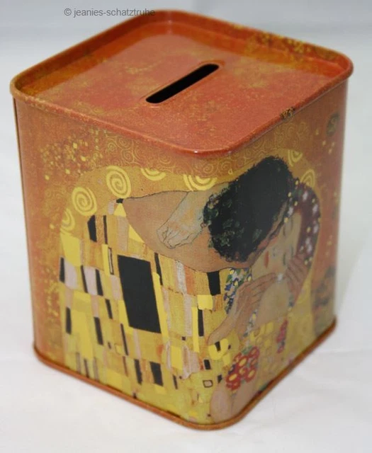 Piggy Bank Saprbüchse Gustav Klimt Con Motivi Il Bacio E Adele