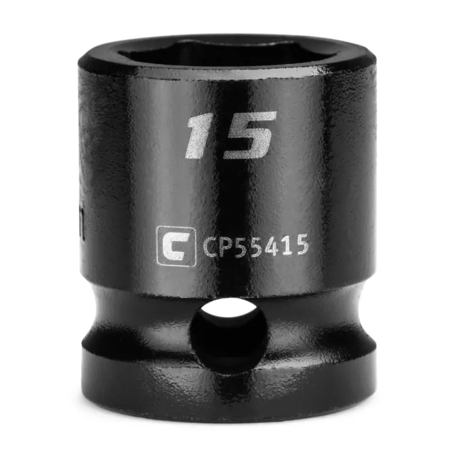Capri Tools Stubby Impact Socket, 1/2 in. Drive, 6-Point, Metric 10 to 32 mm