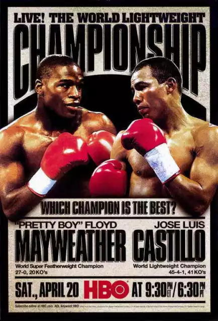 395043 FLOYD MAYWEATHER VS JOSE LUIS CASTILLO Boxing WALL PRINT POSTER DE