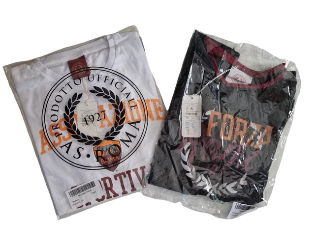 T-shirt Unisex AMISTAD, Coton, Design AS ROMA 1927, Référence 2560/416, NEUF, Fabriqué En Chine