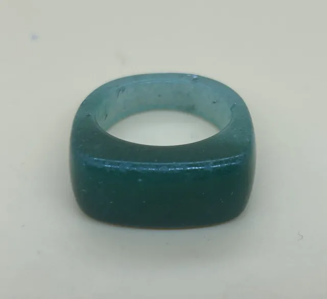 Vintage Green Jade Stone Ring