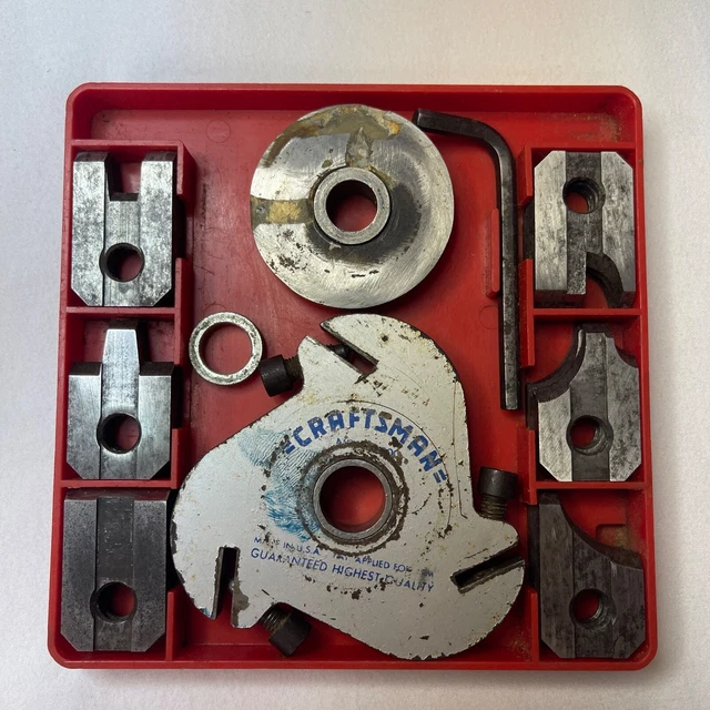 CRAFTSMAN 93200 BENCH & Radial Arm Saw Molding Head 6 Sets of Cutters