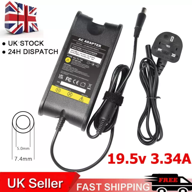 65W for Dell Inspiron 15R N5110 17Z Adapter Charger Laptop + LEAD POWER CORD UK