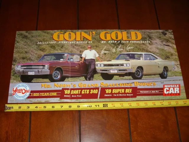 Mr Norms 1969 Dart Gts 1969 Dodge Super Bee Original 2009 Poster / Article