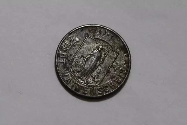 Germany War Money Token 10 Pfennig 1919 Wattenscheid Iron B36 #Z3386