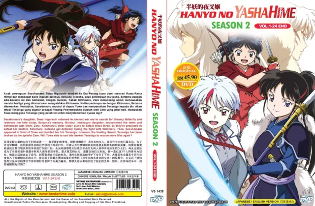 HANYO NO YASHAHIME SEASON 1-2 VOL.1-48 END DVD ANIME ~ENGLISH DUBBED~  REGION ALL