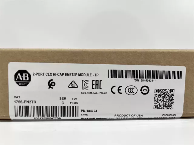 New Factory Sealed AB 1756-EN2TR Ser C ControlLogix Ethernet Module 1756EN2TR