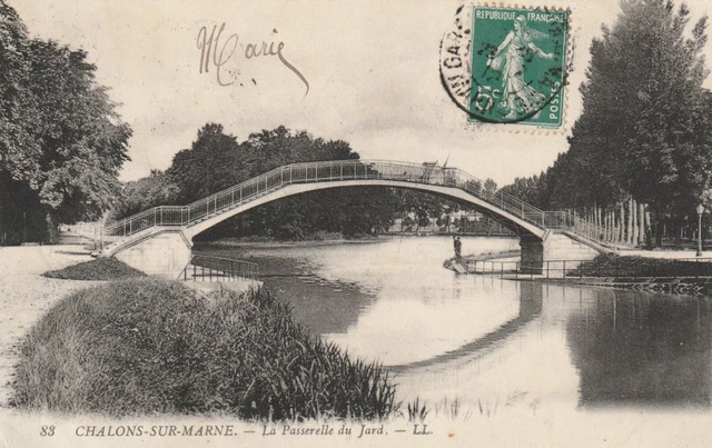 CPA 51 CHALONS sur MARNE La Passerelle du Jard