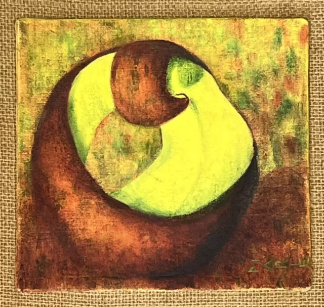 Mid / Late 20th century oil on board st ives Barbara Hepworth study - Midcentury