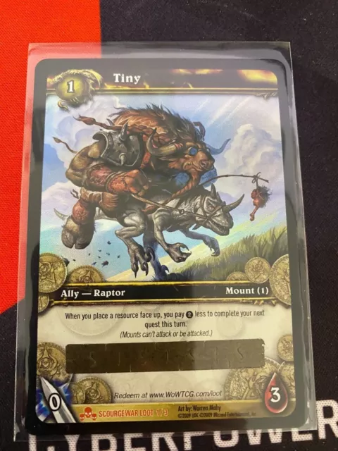 World of Warcraft WOW TCG Tiny Loot Card Unscratched wowtcg mount