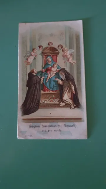 Santino Antico Santa Lega Eucaristica Serie Comune N°81 Bordo Liscio