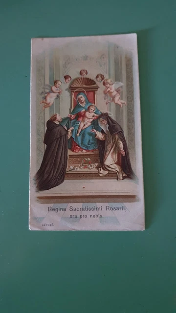 Santino Antico Santa Lega Eucaristica Serie Comune N°81 Bordo Liscio
