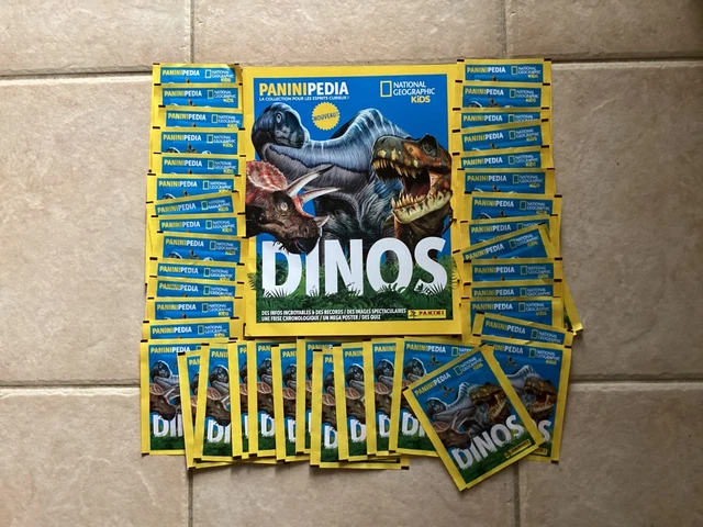 Blister Panini Dinosaures National Geographic Kids - 7 Pochettes De 35 Stickers - Collection Éducative Et Ludique