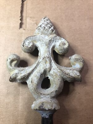 ANTIQUE ORNATE VICTORIAN CAST IRON Lamp Shade Topper … See Photo’s ! Neat ! 2