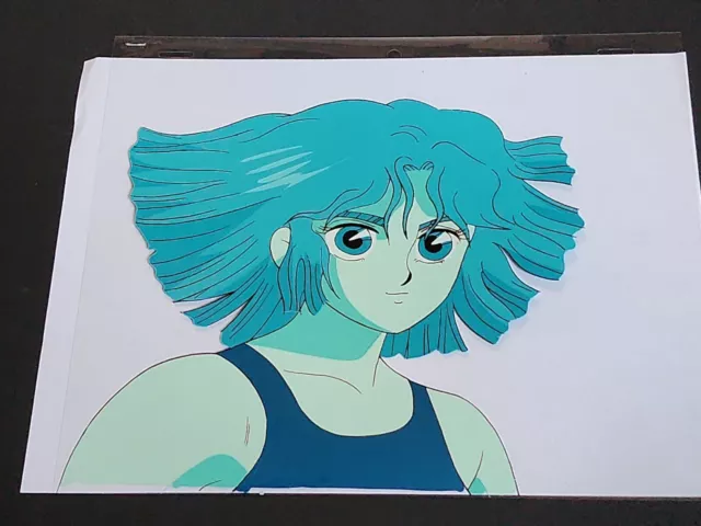 Orig Japan Anime Cel  Idol densetsu Eriko - Yasuko Nakata Blue Tint #477 ~ ROHR