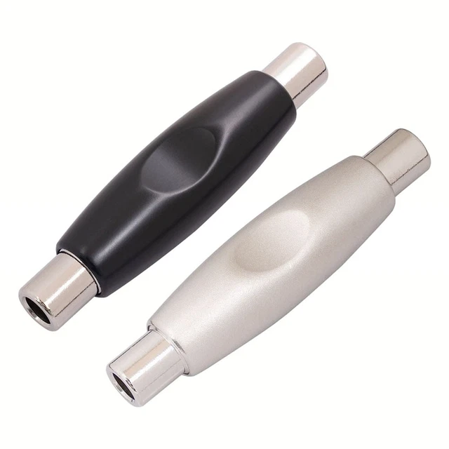 Extension Adapter Guitar Cable For Speaker Cable Metal Shell Black/Chrome