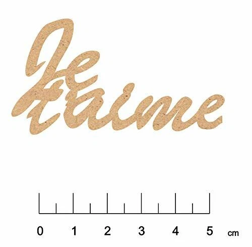 Form aus Holz MDF Je T'Aime