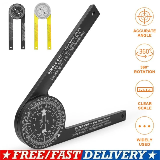 360° Miter Saw Protractor Angle Finder for Woodworking Measuring Tool UK New