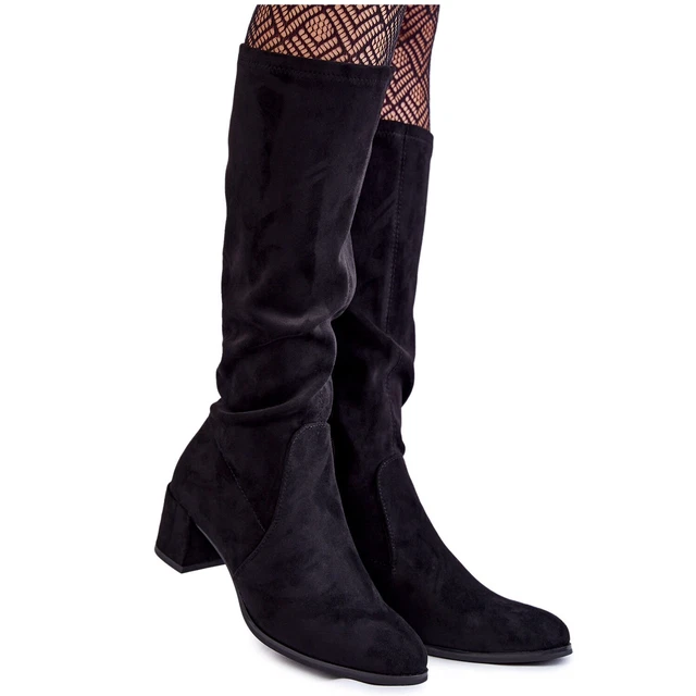 Sergio Leone Bottes Harpen en daim noires classiques le noir