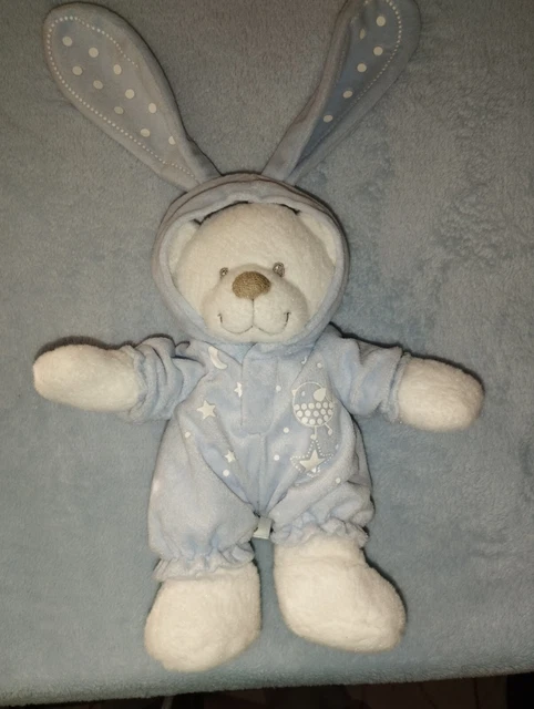 Doudou Peluche Ours Déguisé En Lapin Bleu 25 Cm Simba Toys Nicotoy
