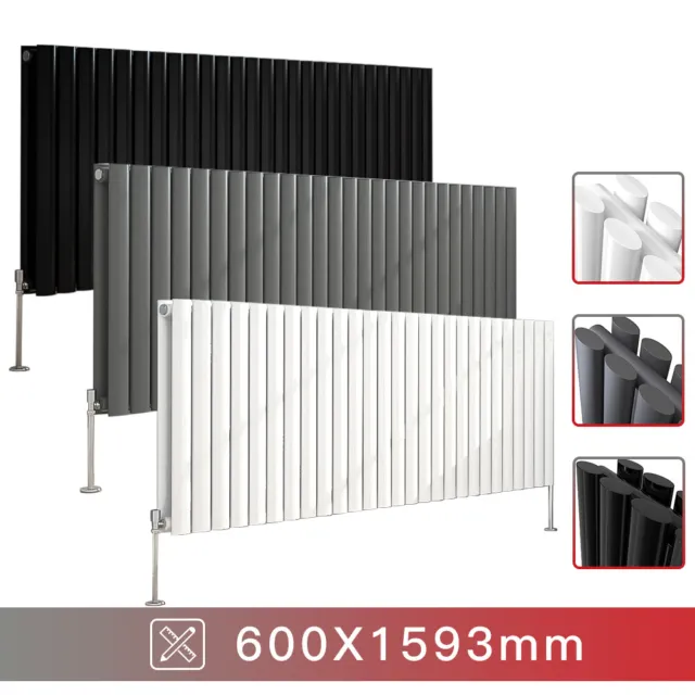 Vertical Horizontal Designer Radiator Oval Column Central Heating Panel Rads