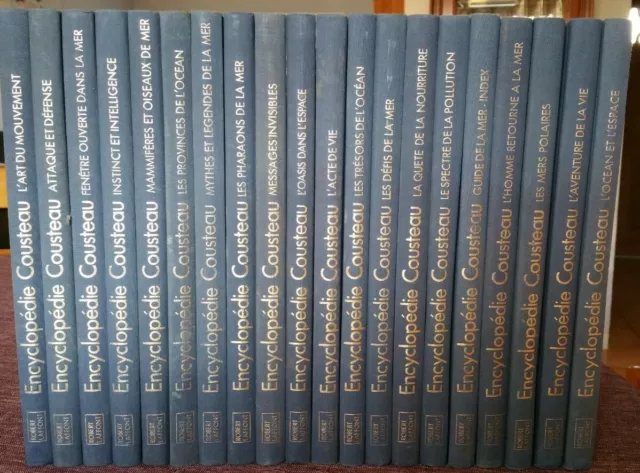 LIVRES, Encyclopédie complète en 20 volumes de COUSTEAU, éd. LAFFONT, 1976