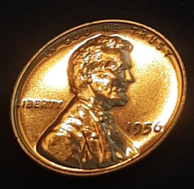 1956 Lincoln Wheat cent GEM PROOF  BLAZING FLASHY CONDITION great eye appeal