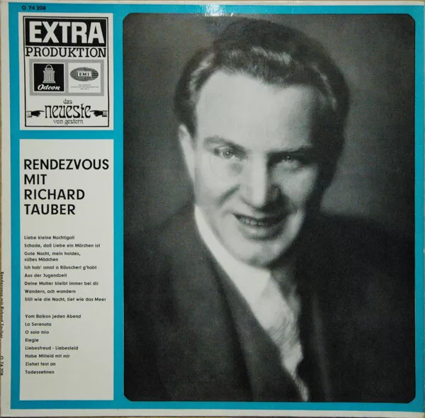 Richard Tauber - Rendezvous Mit Richard Tauber LP Comp Vinyl Scha