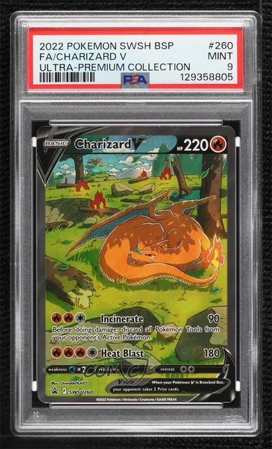 CHARIZARD V SWSH Ultra Premium Collection Pokémon Sword Shield Black ...