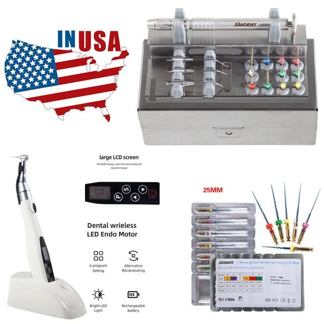 Dental Endodontic Root Canal File Extractor/Cordless LED Endo Motor Treatment DS