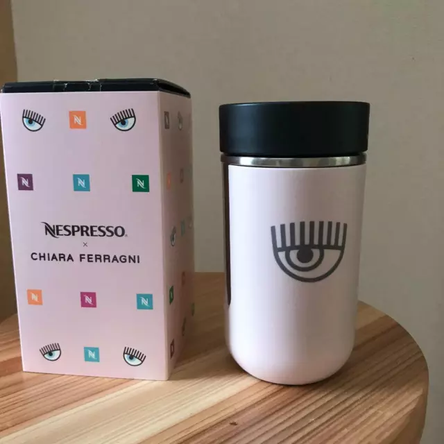 Nespresso x Chiara Ferragni Vertuo Clear Glass Coffee Mug Cup, 12 oz  Limited Ed