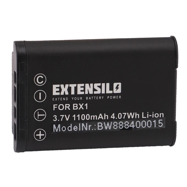 Batterie pour Sony Cybershot DSC-HX50, DSC-HX50V, DSC-HX400, DSC-HX400V 1100mAh