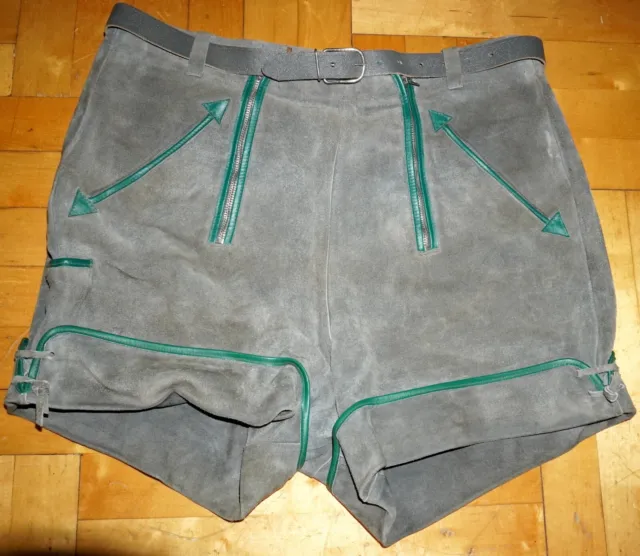 Pantaloni in pelle Franz Werner taglia grande doppia cerniera vintage 25???