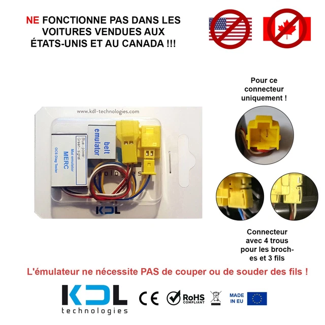 SIÈGE TAPIS OCCUPATION Émulateur diagnostic pour Mercedes CLK W209 2006