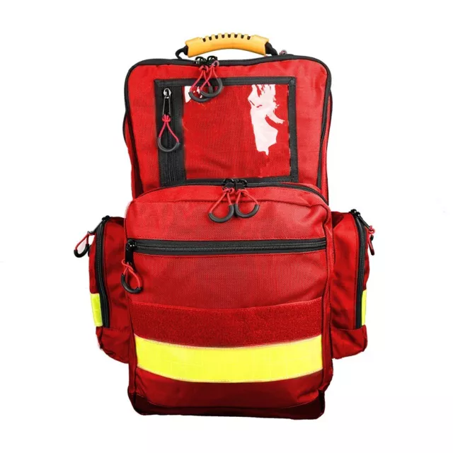 Sac à Dos D'Urgence Jaune Grand Rouge Pompier Service D'Ambulance Répondeur