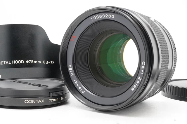 [Getestet Mint Kapuze] Contax Carl Zeiss Planaren T 80mm F/2 Linse Für 645 Aus