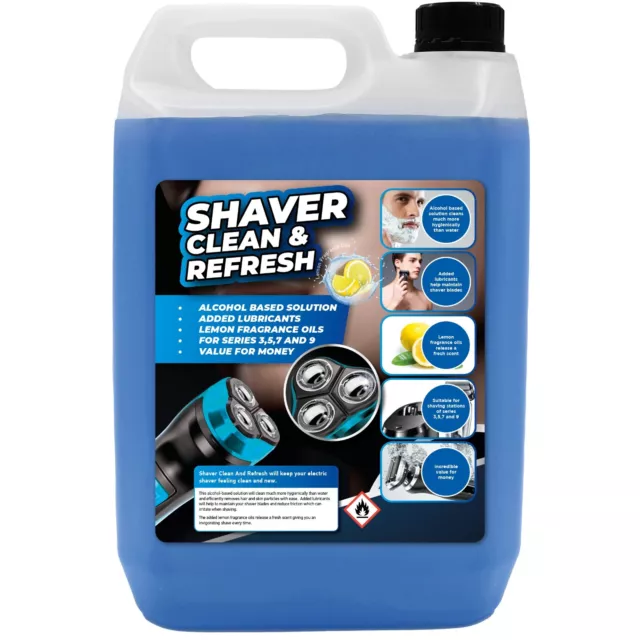 puRefill 500ml Shaver Cleaning Solution - Refill for Braun Philips
