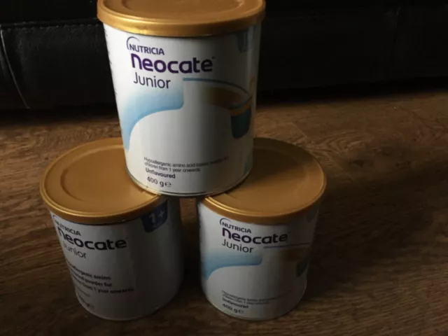 3 latas de neonato Nutricia 400 g sin sabor