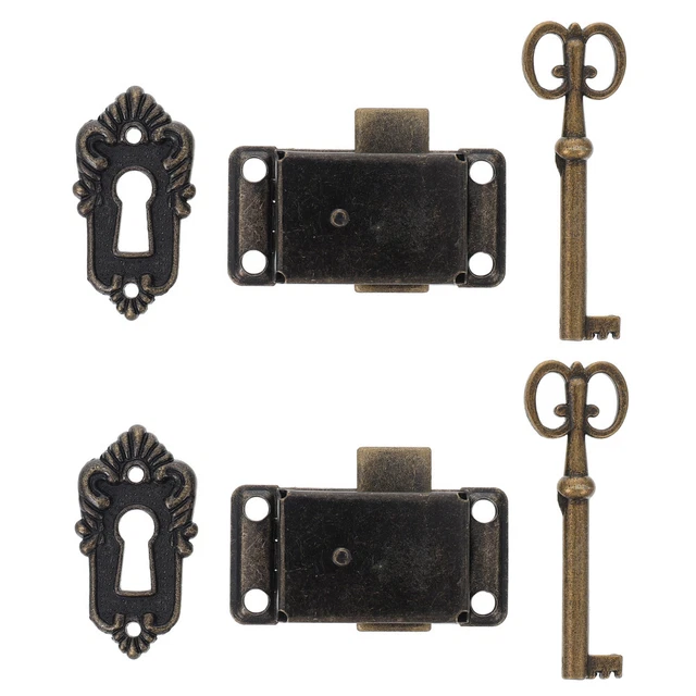 Aleación de zinc Hardware Bloqueo Cerraduras Muebles Hebilla Llave
