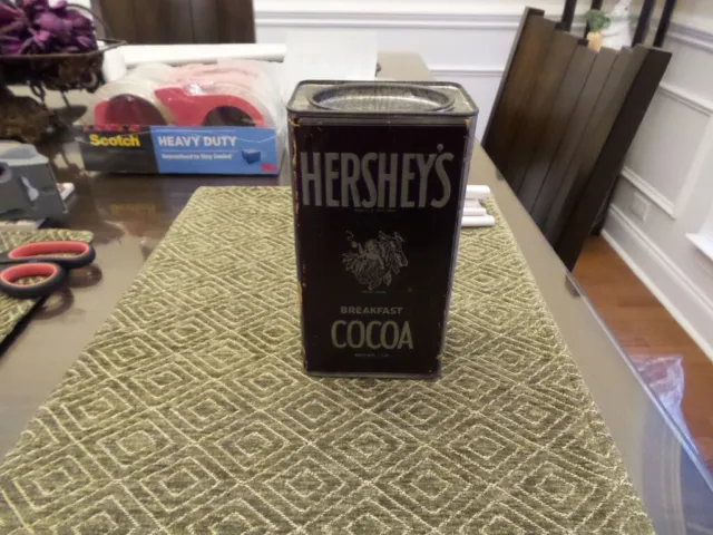 Vintage Hershey's cocoa tin 1 lb.  (1930's)